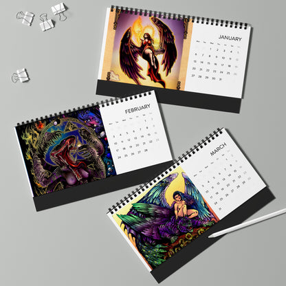 Lost Soul Art Desk Calendar (2025 grid)