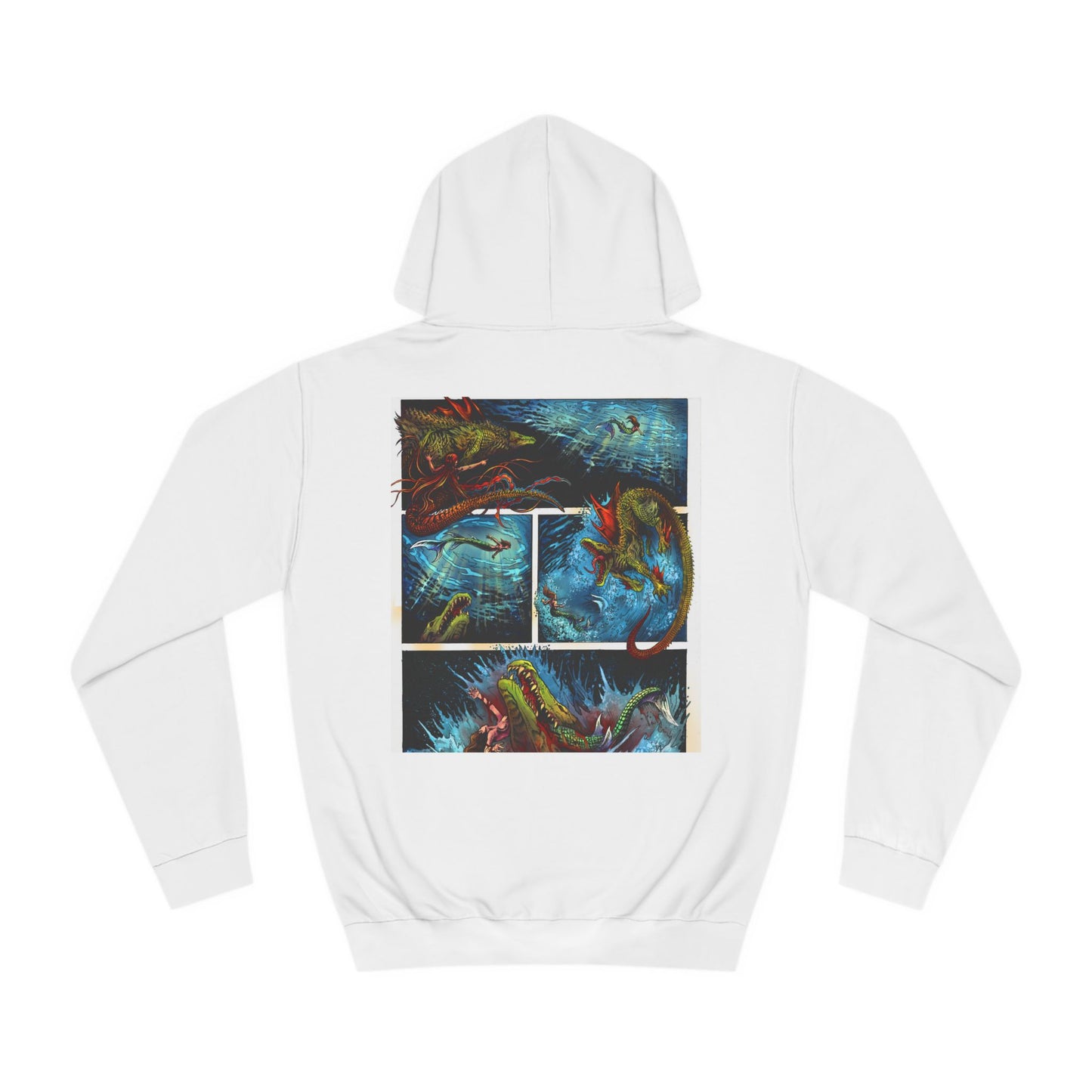 Torn Mermaid Unisex College Hoodie